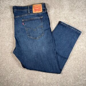 Levi's 502 Men's 46x30 Dark Wash Tapered Fit‎ Stretch Big Tall Jeans